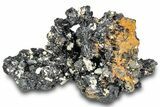 Lustrous Black Tourmaline (Schorl) Crystal Cluster - Namibia #322781-1